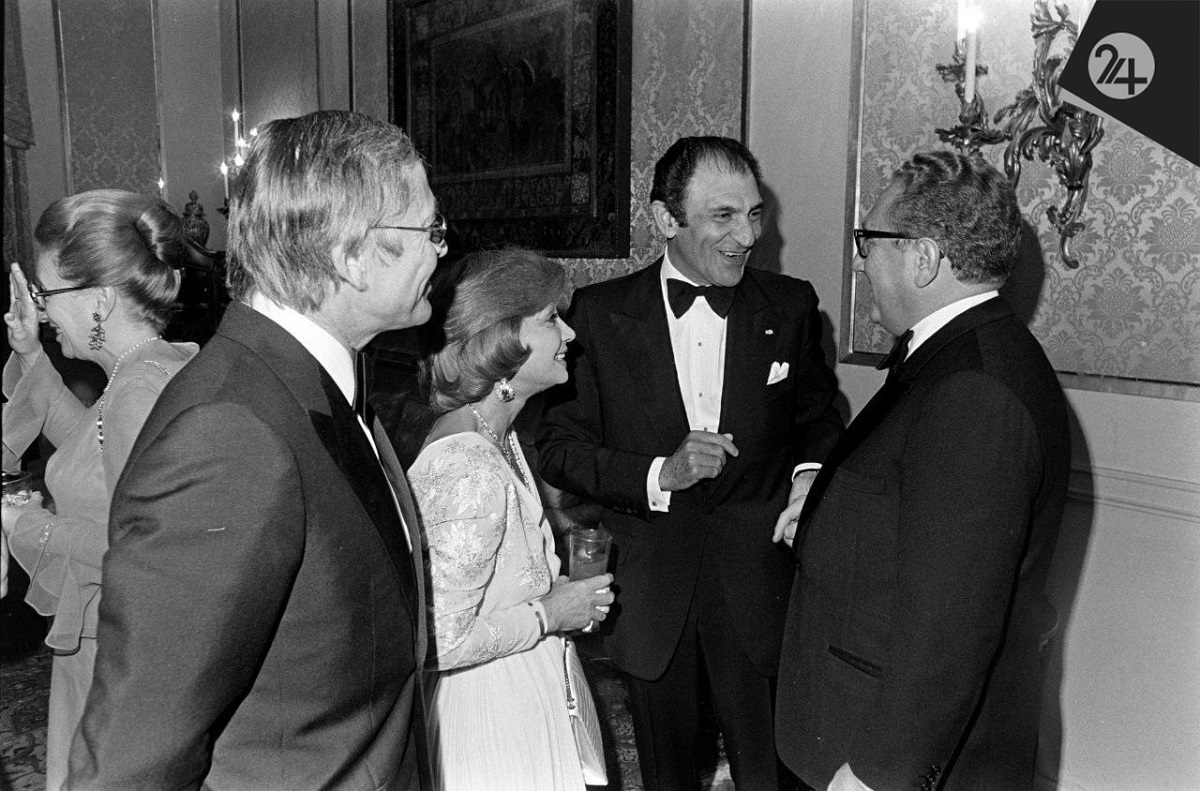 تصویری از هنری کسینجر و اردشیر زاهدی در واشینگتن کسینجر و زاهدی