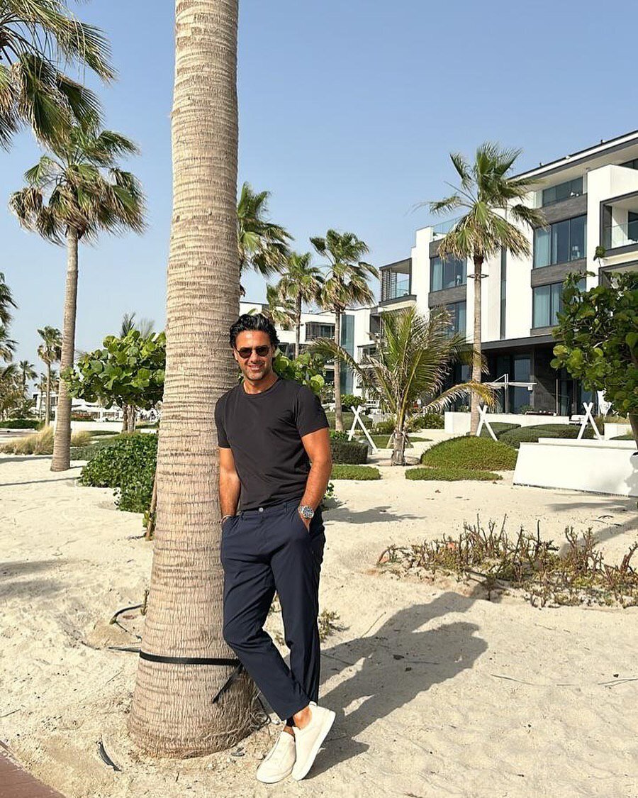 استایل جذاب فرهاد مجیدی در دبی + عکس