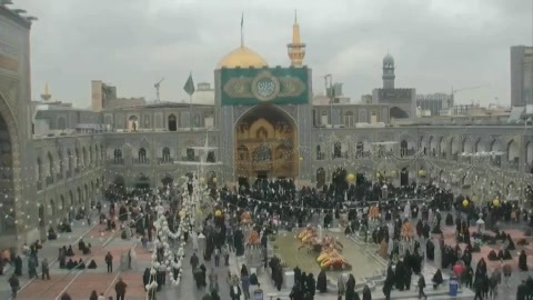 لحظه اعلام جانباختن ابراهیم رئیسی در حرم امام رضا