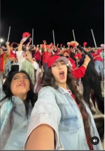 ویدئویی که همسر فرشاد فرجی از حضور در استادیوم منتشر کرد