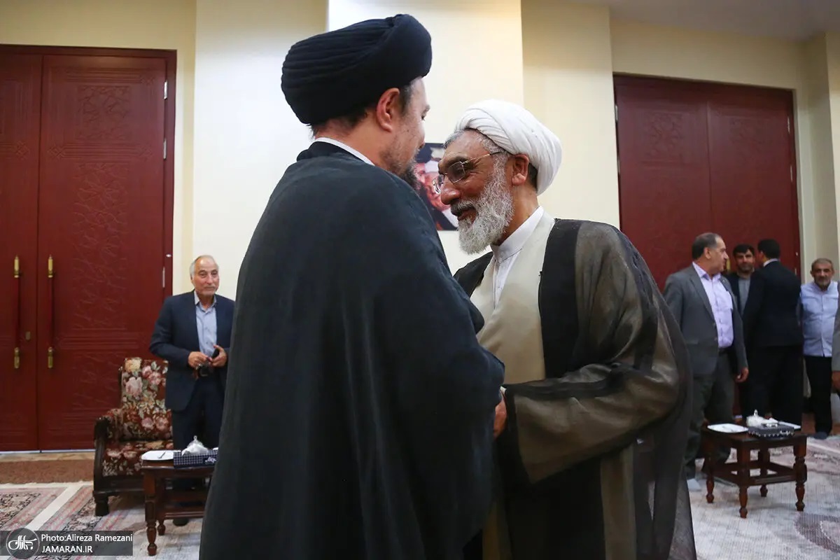 تصاویری از دیدار مصطفی پورمحمدی با سیدحسن‌خمینی