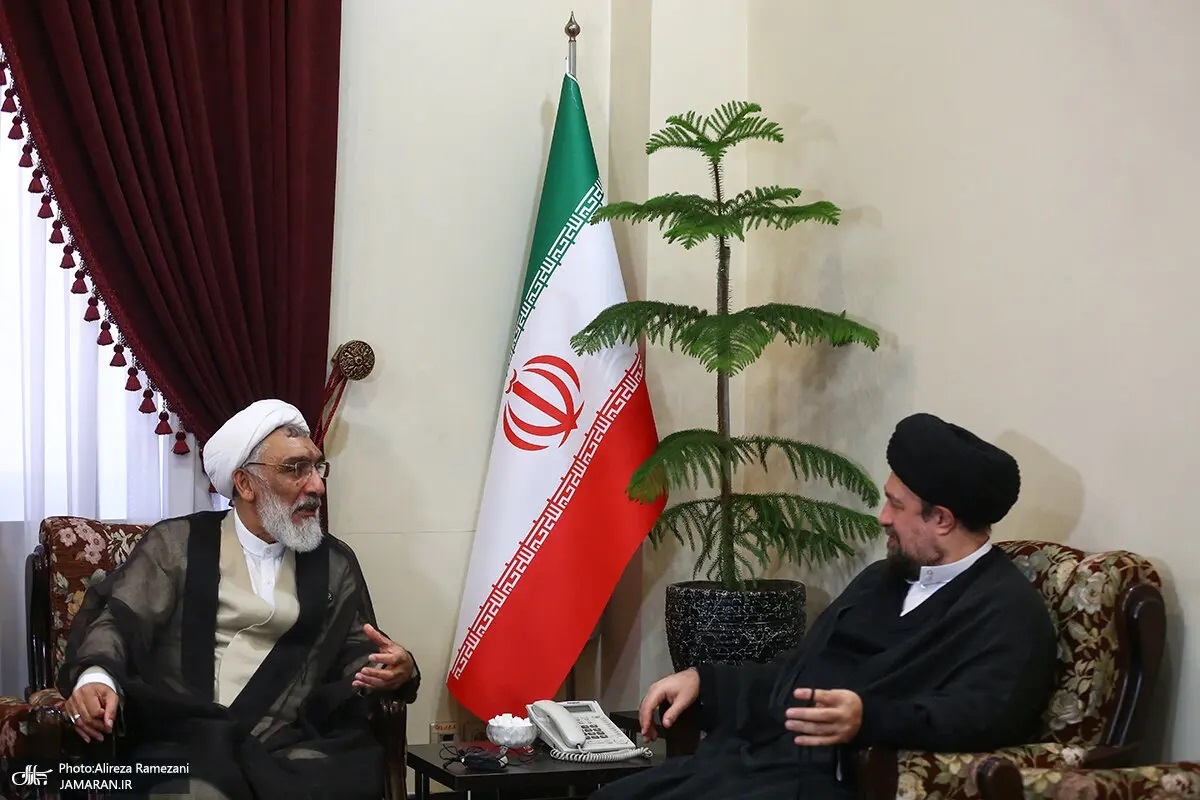 تصاویری از دیدار مصطفی پورمحمدی با سیدحسن‌خمینی