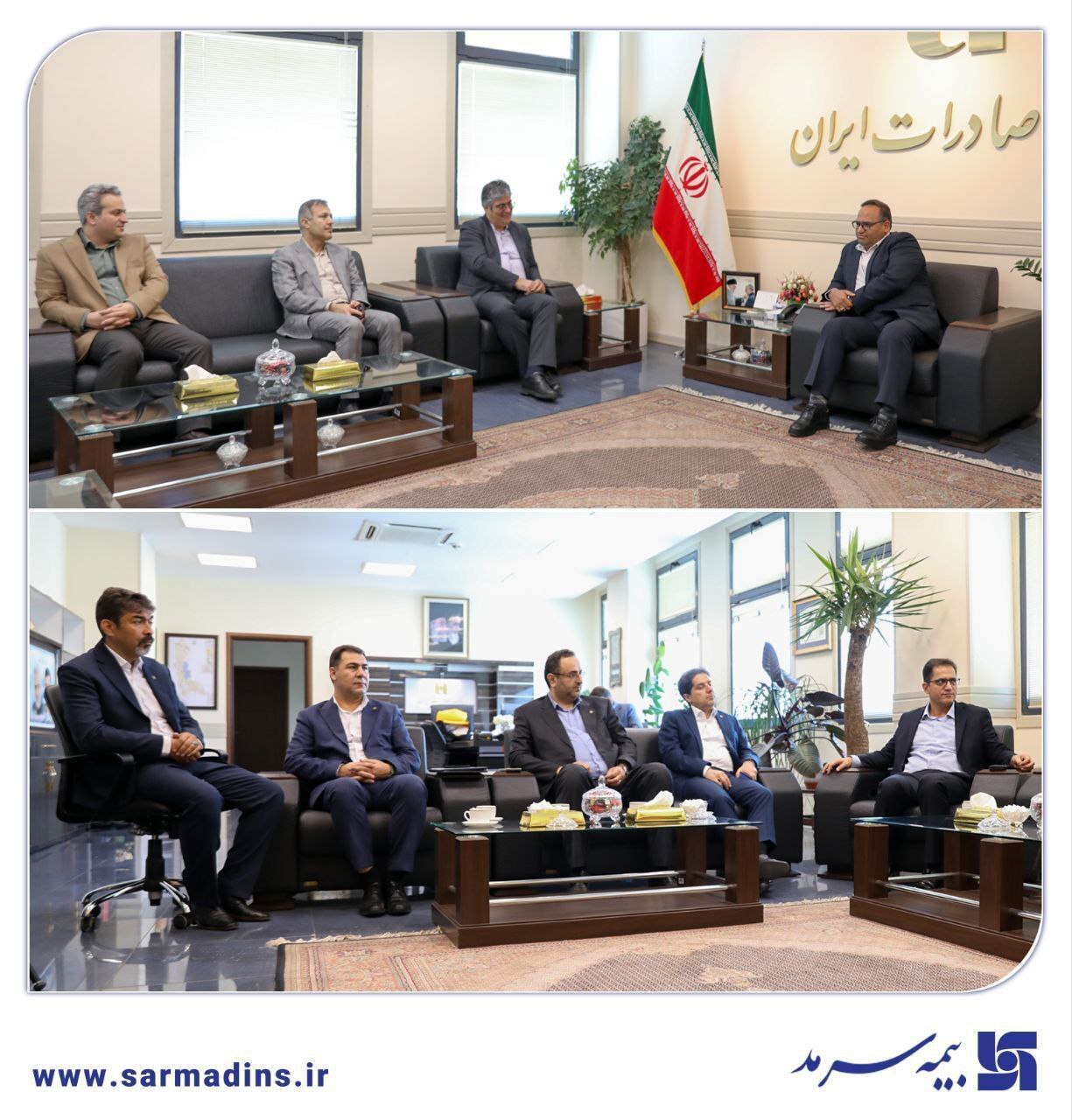 مدیر عامل بیمه سرمد در دیدار با مدیر شعب بانک صادرات استان آذربایجان غربی: تمام تلاش تیم مدیریتی بیمه سرمد، علاوه بر تثبیت رشد همه‌جانبه و حرکت بر مدار سودآوری، افزایش رضایت بیمه‌شدگان بوده است