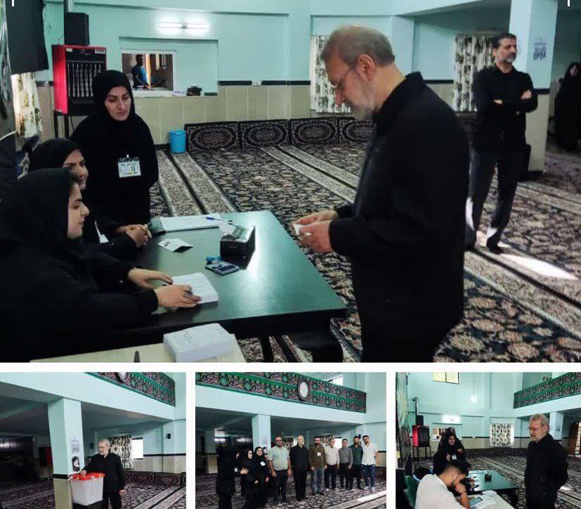 علی لاریجانی در کدام شهر رأی داد؟ +عکس