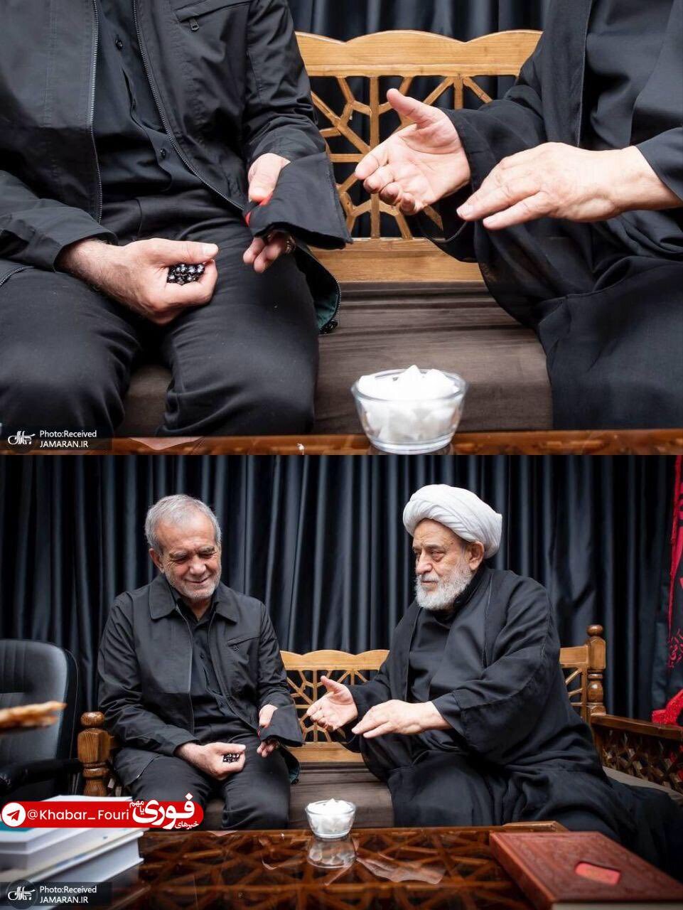 هدیه ویژه شیخ حسین انصاریان به رییس جمهور منتخب +عکس هدیه ویژه شیخ حسین انصاریان به رییس جمهور منتخب +عکس