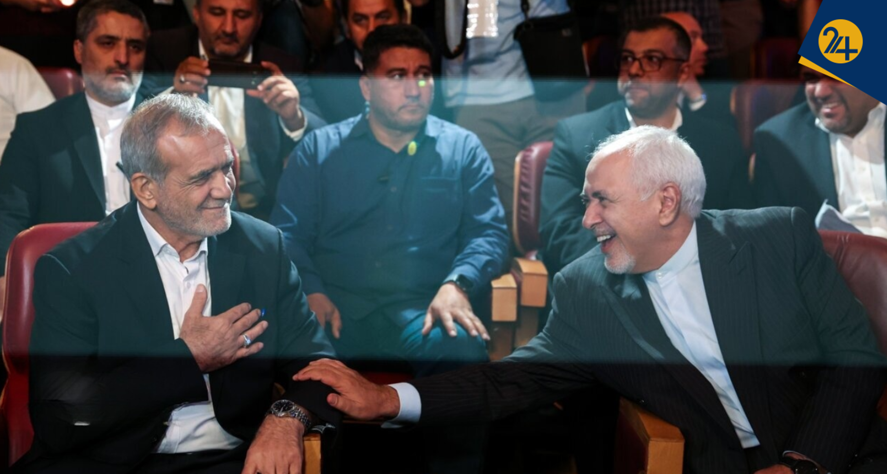 حمایت ظریف از پزشکیان حمایت ظریف از پزشکیان