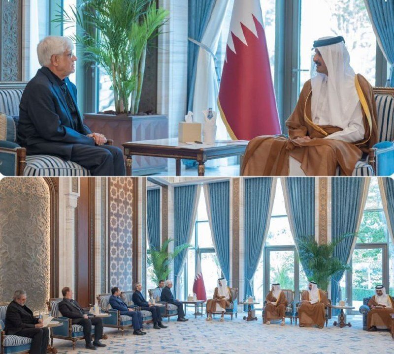 دیدار و رایزنی عارف با امیر قطر دیدار و رایزنی عارف با امیر قطر