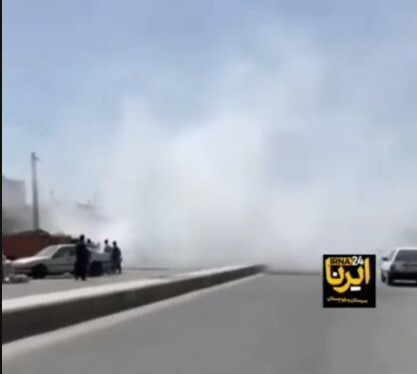 ببینید| گرما در زاهدان به حدی رسید که خودرو‌ها را بسوزاند!