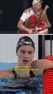 واکنش والدین شناگر کانادایی که برنده مدال طلای المپیک شد واکنش والدین شناگر کانادایی که برنده مدال طلای المپیک شد