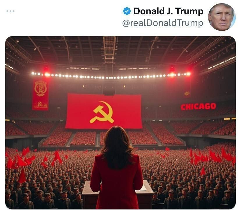 توئیت جنجالی ترامپ در مورد کاملا هریس+عکس