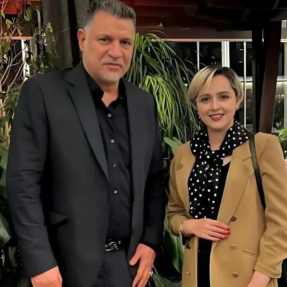 عکس جنجالی ترانه علیدوستی در کنار علی دایی در رستوران عکس جنجالی ترانه علیدوستی در کنار علی دایی در رستوران