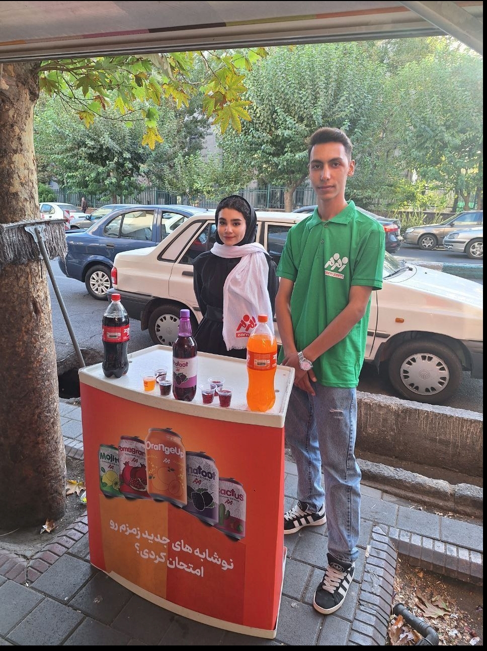 سمپلینگ محصولات زمزم با شعار: لیموناد اصلش زمزمه سمپلینگ محصولات زمزم با شعار: لیموناد اصلش زمزمه