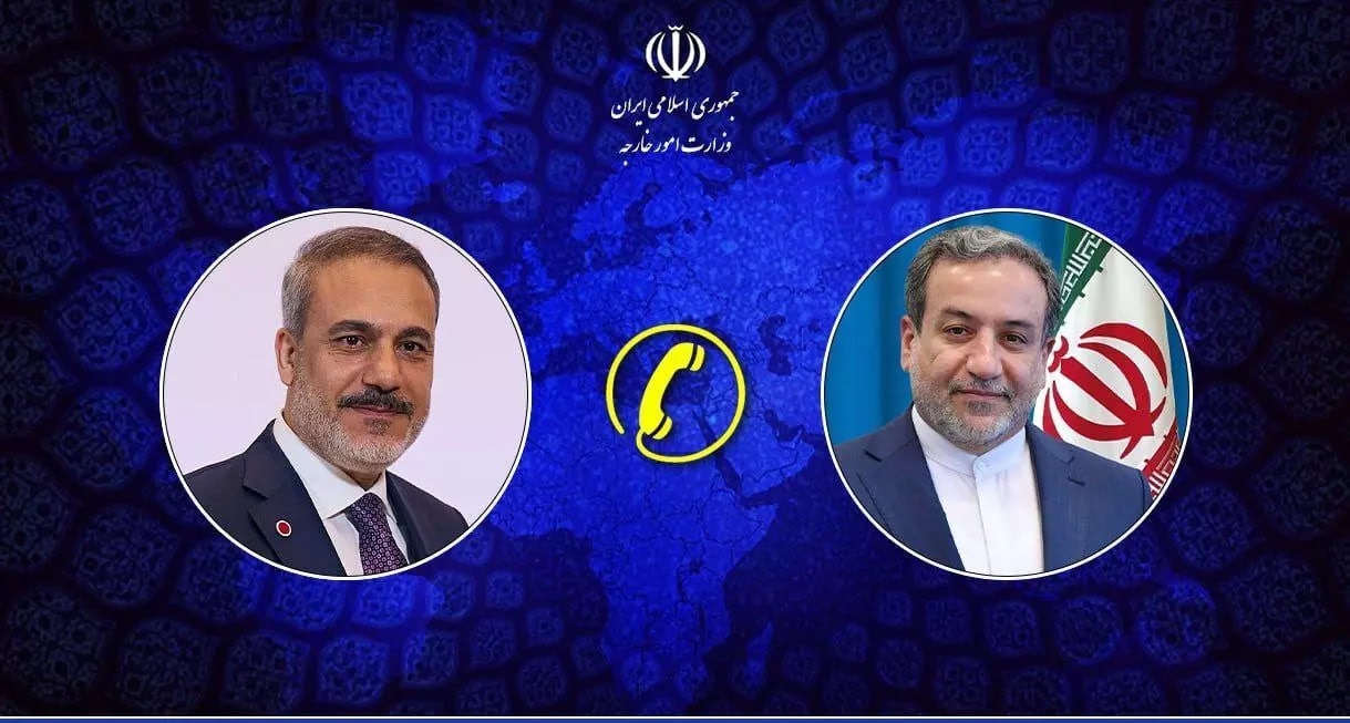 تماس تلفنی وزیر امور خارجه ترکیه با دکتر عراقچی تماس تلفنی وزیر امور خارجه ترکیه با دکتر عراقچی