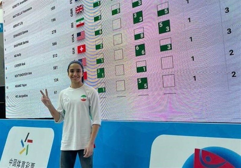 شاهکار دختر سنگنورد ایرانی در مسابقات جهانی شاهکار دختر سنگنورد ایرانی در مسابقات جهانی