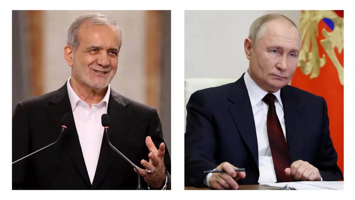 دیدار پوتین و پزشکیان در عشق آباد