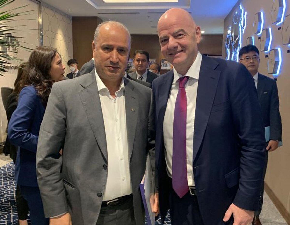 دیدار تاج با رئیس فیفا دیدار تاج با رئیس فیفا