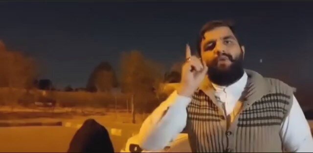 تهدید قالیباف توسط یکی از تجمع کنندگان مدافع قانون حجاب: والله قسم معادله از امشب عوض شد