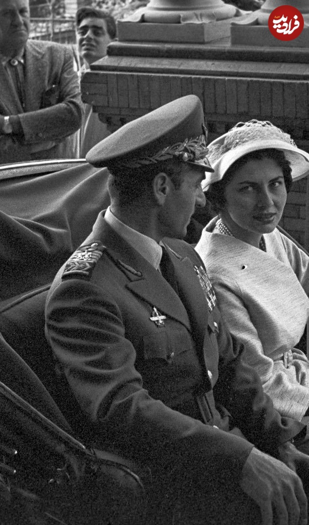 شاه و ثریا در سویا اسپانیا در اردیبهشت ۱۳۳۶ +عکس