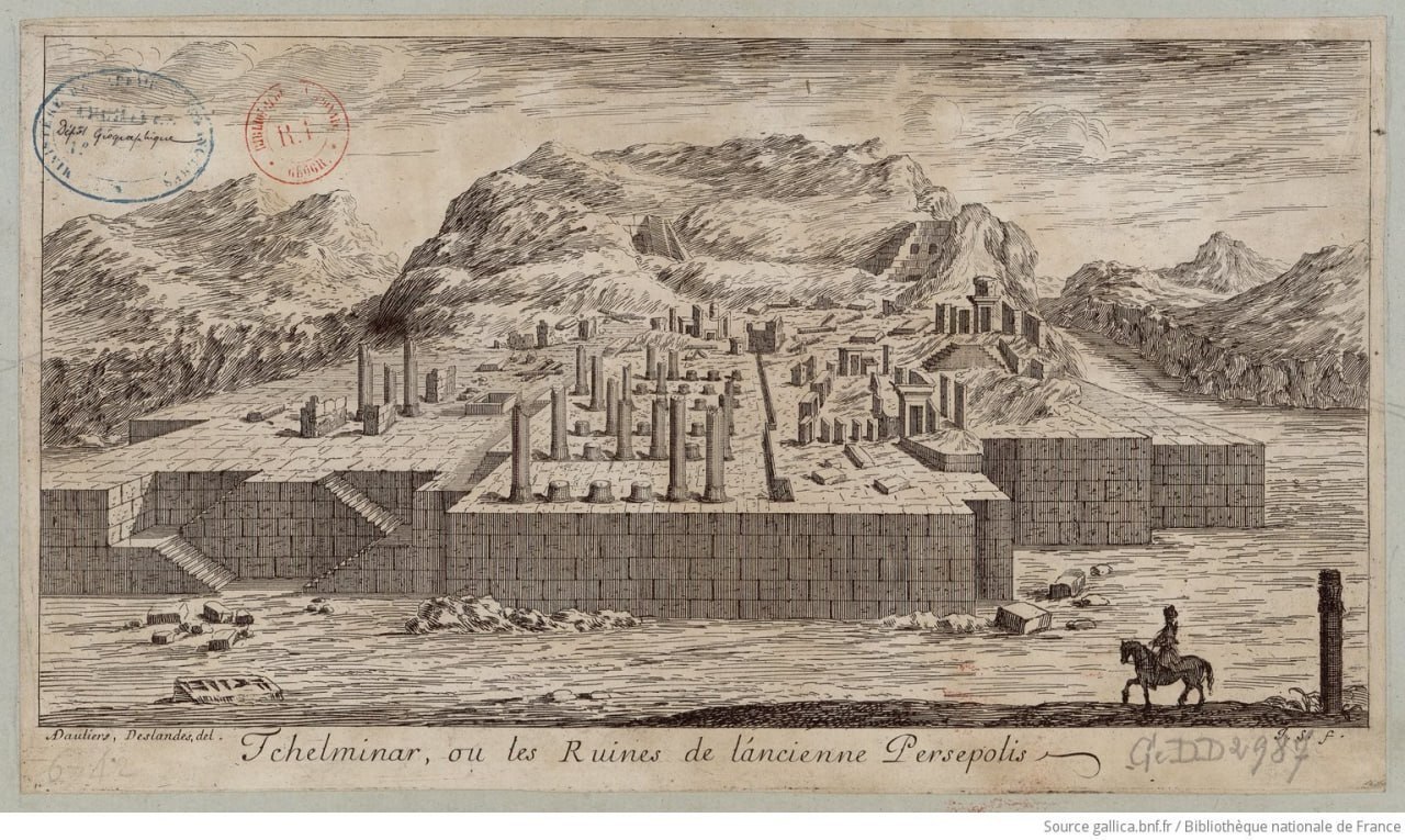 تصویری بی‌نظیر از تخت جمشید در دوران صفوی