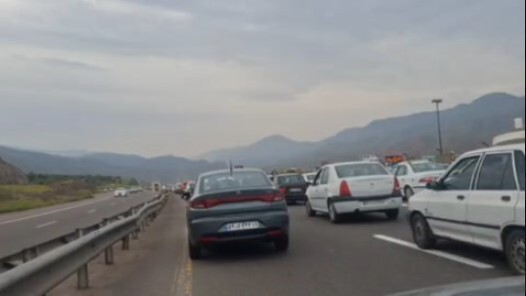 ️ترافیک سنگین در آزادراه رشت-قزوین