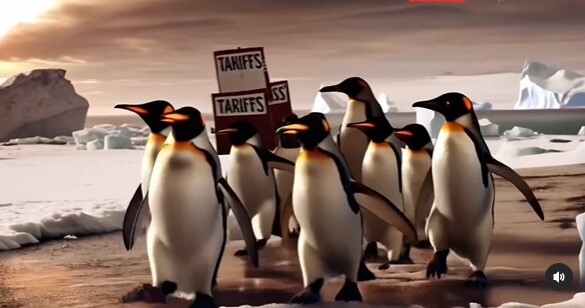 نخستین واکنش پنگوئن‌ها به تعرفه‌های ترامپ