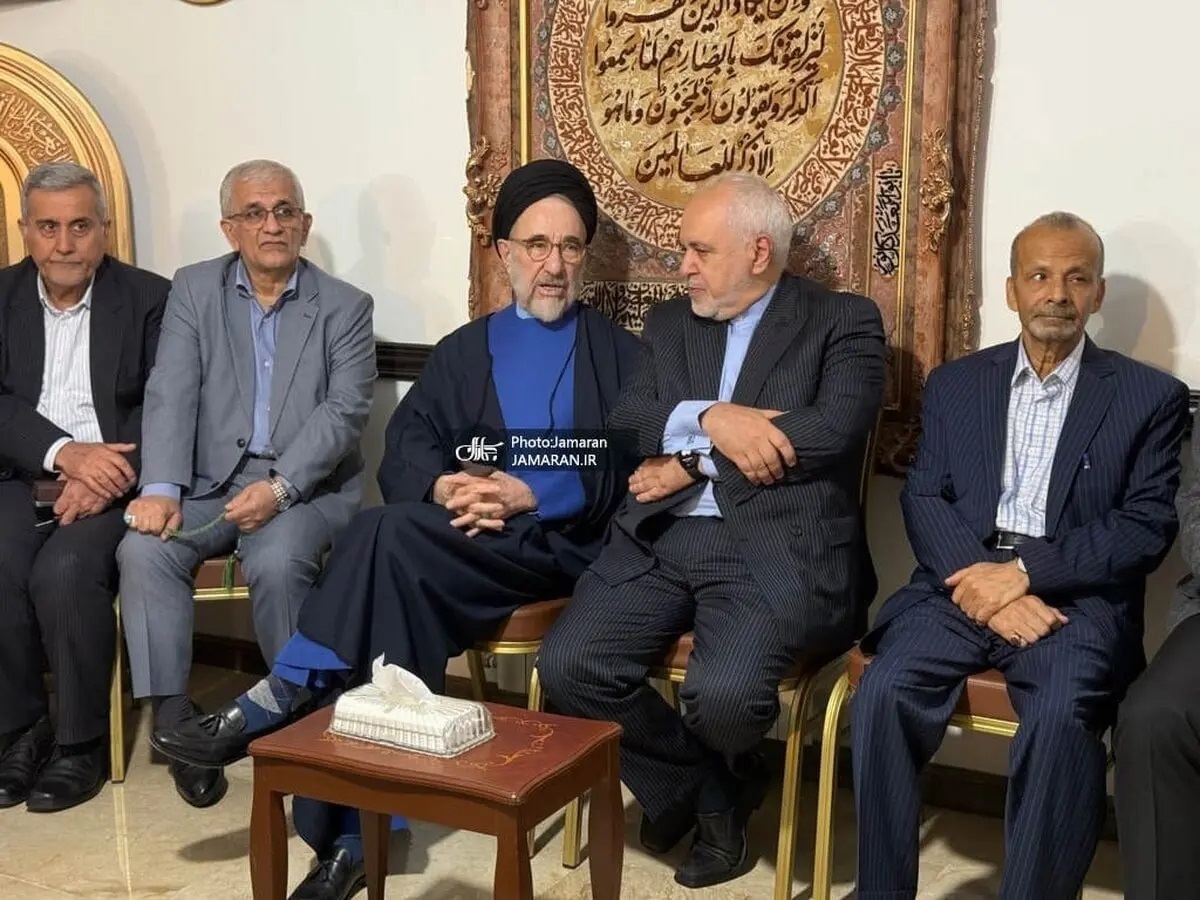 ظریف به دیدار خاتمی رفت + عکس