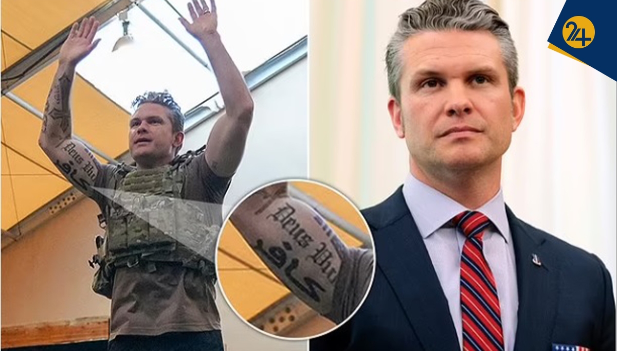 خالکوبی‌های روی بدن «پیت هگست» وزیر دفاع ترامپ چه معنایی دارند؟