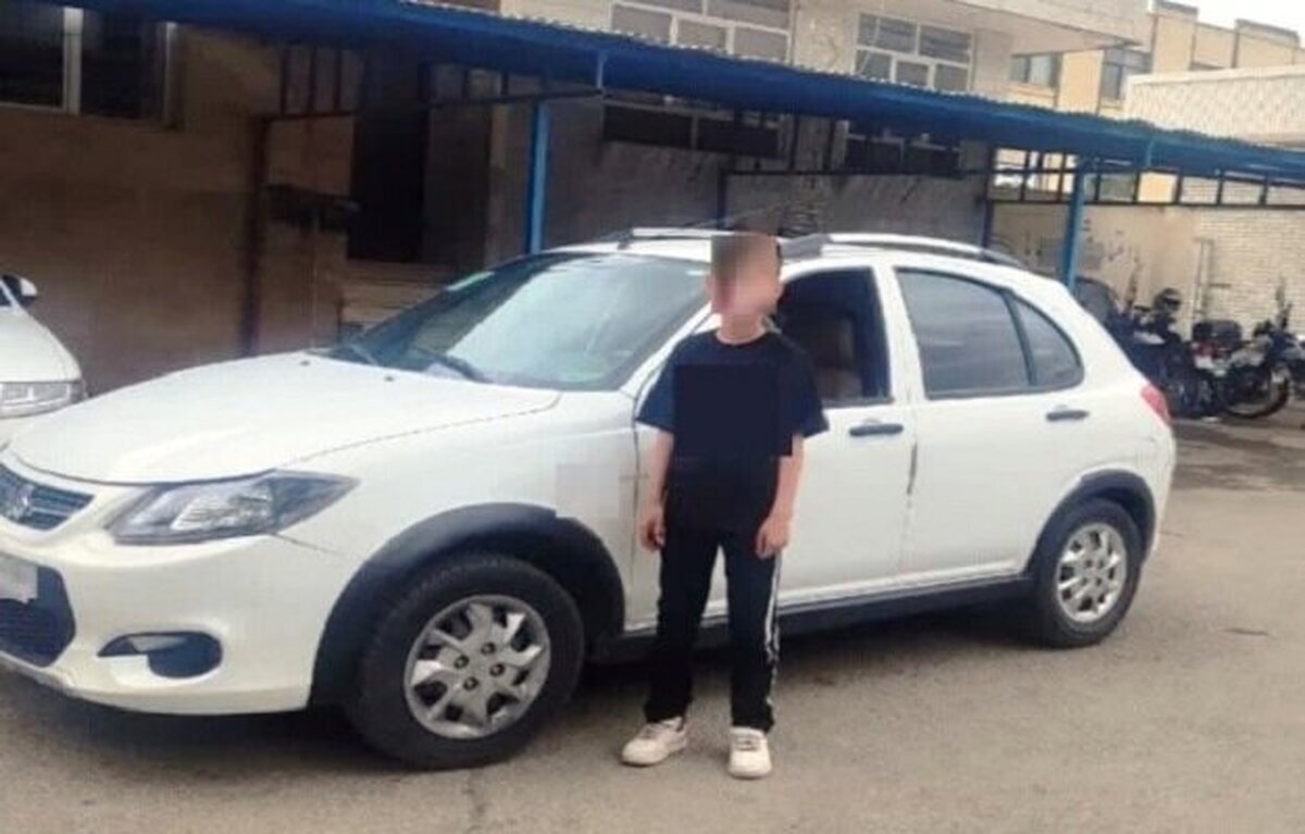 خودرویی با راننده ۸ ساله توقیف شد!