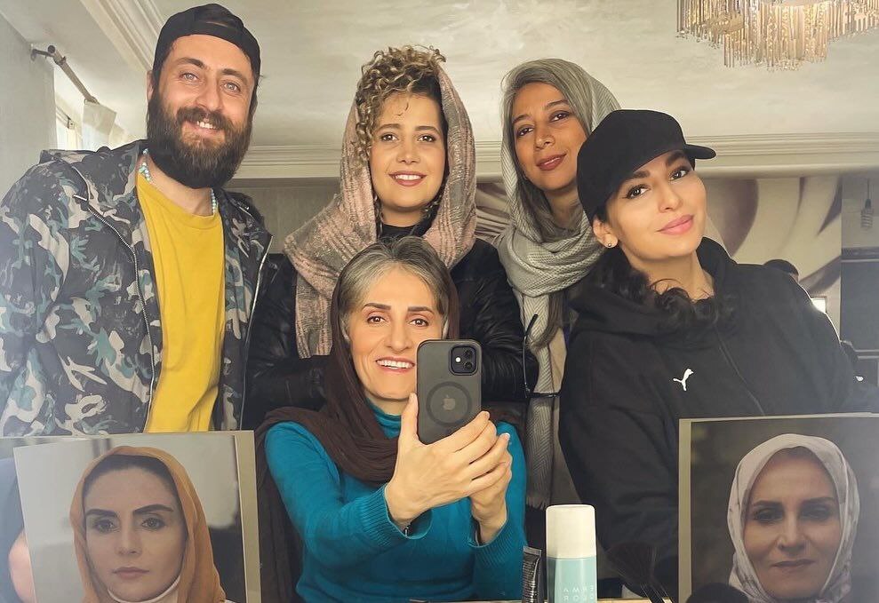 تصاویری جالب از پشت صحنه و اتاق گریم سریال پایتخت۷