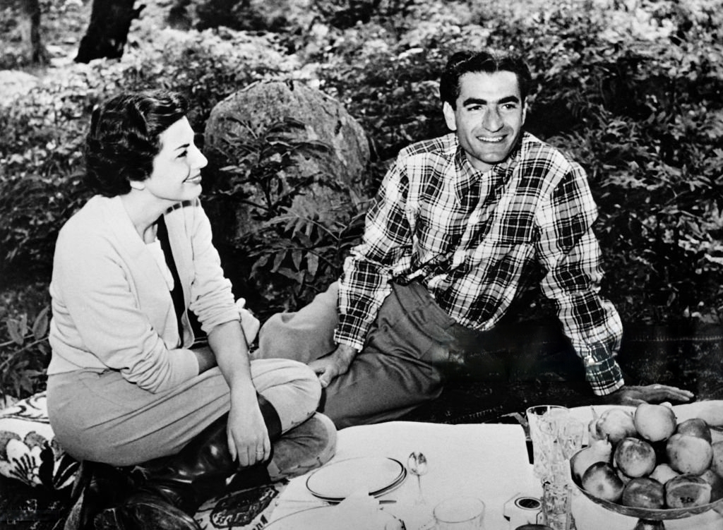 محمدرضا شاه پهلوی به همراه ملکه ثریا، همسر محبوبش