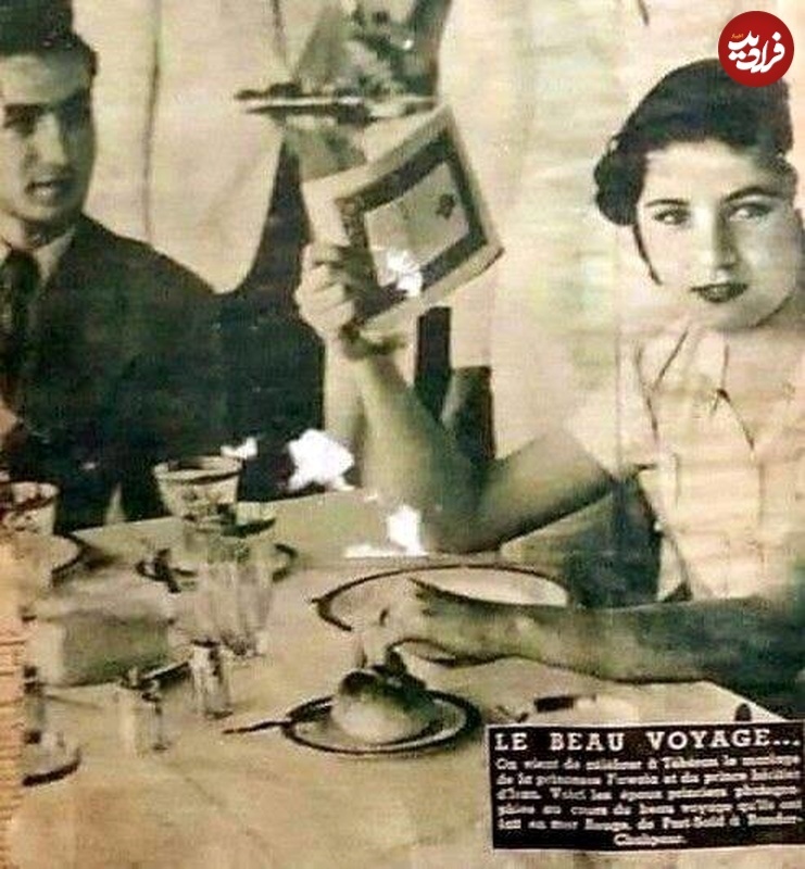 فوزیه و محمدرضا پهلوی در دوران نامزدی در مصر +عکس