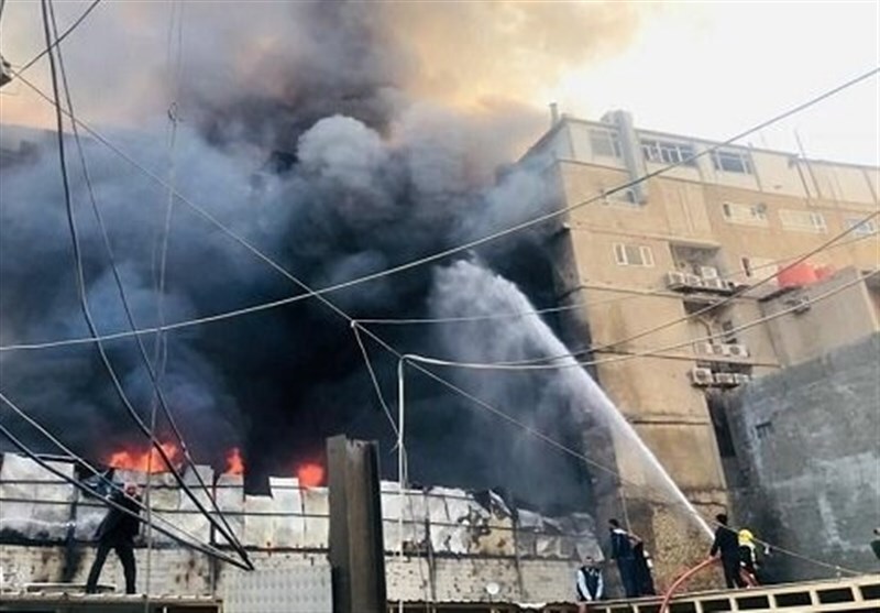 آتشسوزی مهیب در یک هتل در کربلا آتشسوزی مهیب در یک هتل در کربلا