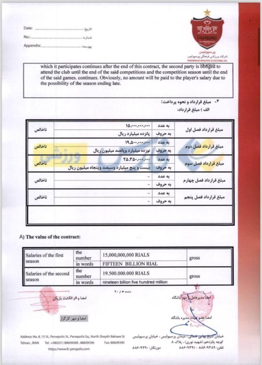 بازیکنان میلیاردی که ناپدید شدند! | افشای اسناد جنجالی درویش در پرسپولیس +تصاویر