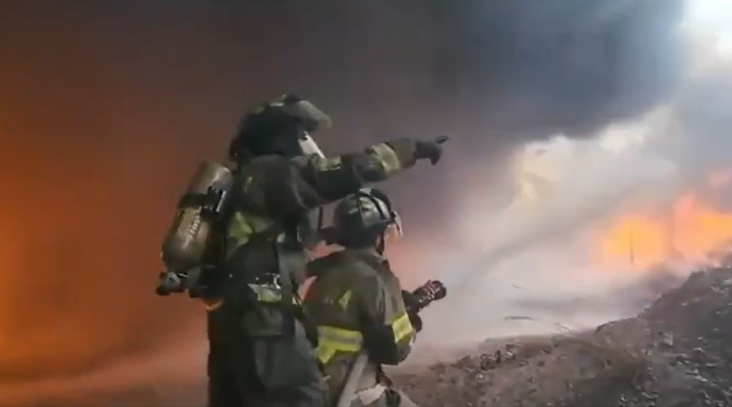 ببینید| بزرگ‌ترین آتش‌سوزی در تاریخ کره جنوبی