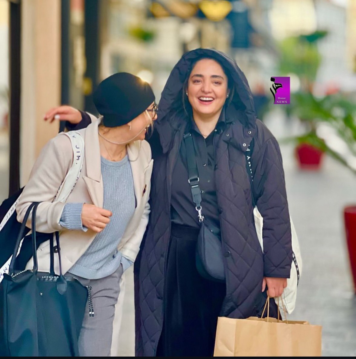  عکس| تعطیلات نوروزی فریبا نادری و نرگس محمدی در روسیه