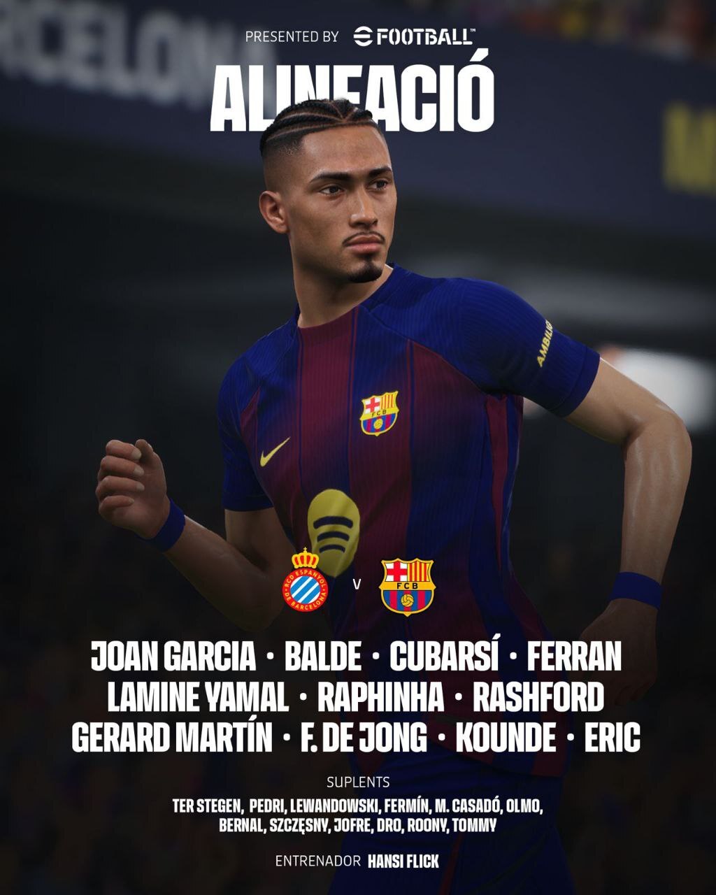 ترکیب بارسلونا برابر اسپانیول