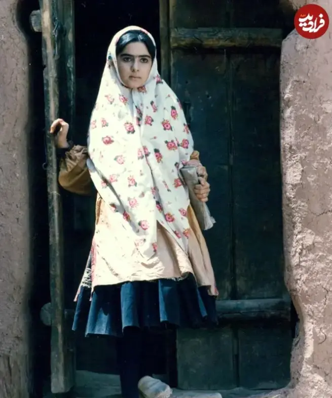 چهرۀ «کمند امیرسلیمانی» در ۱۳ سالگی در اولین فیلمش؛ سال ۶۵