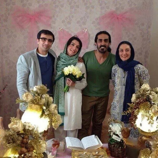 عکس| هدیه تهرانی در مراسم عقد الیکا عبدالرزاقی و امین زندگانی