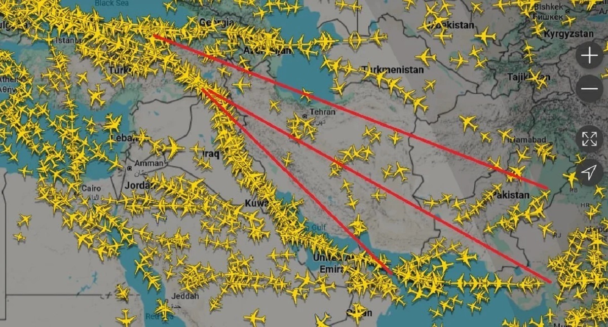 درآمد عبور از آسمان ایران، نصیب عراق و همسایگان شمالی شد