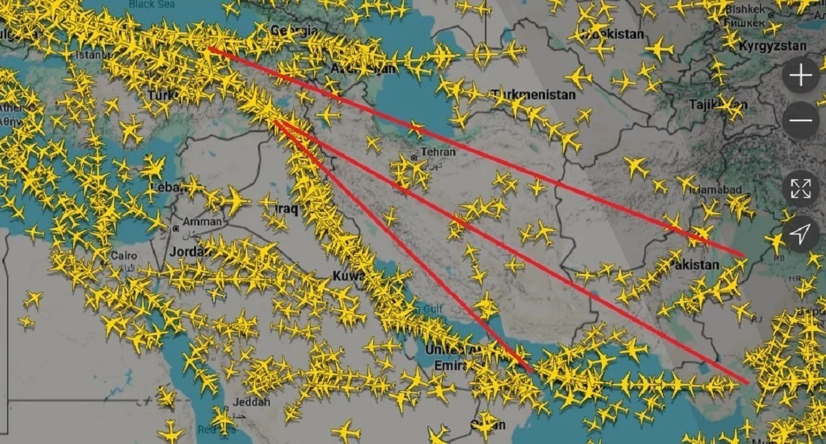 درآمد عبور از آسمان ایران، نصیب عراق و همسایگان شمالی شد