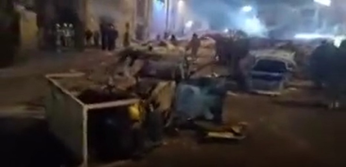 ببینید| تصاویر آتش زدن پایگاه بسیج و مسجدالرسول (ص) در سعادت‌آباد