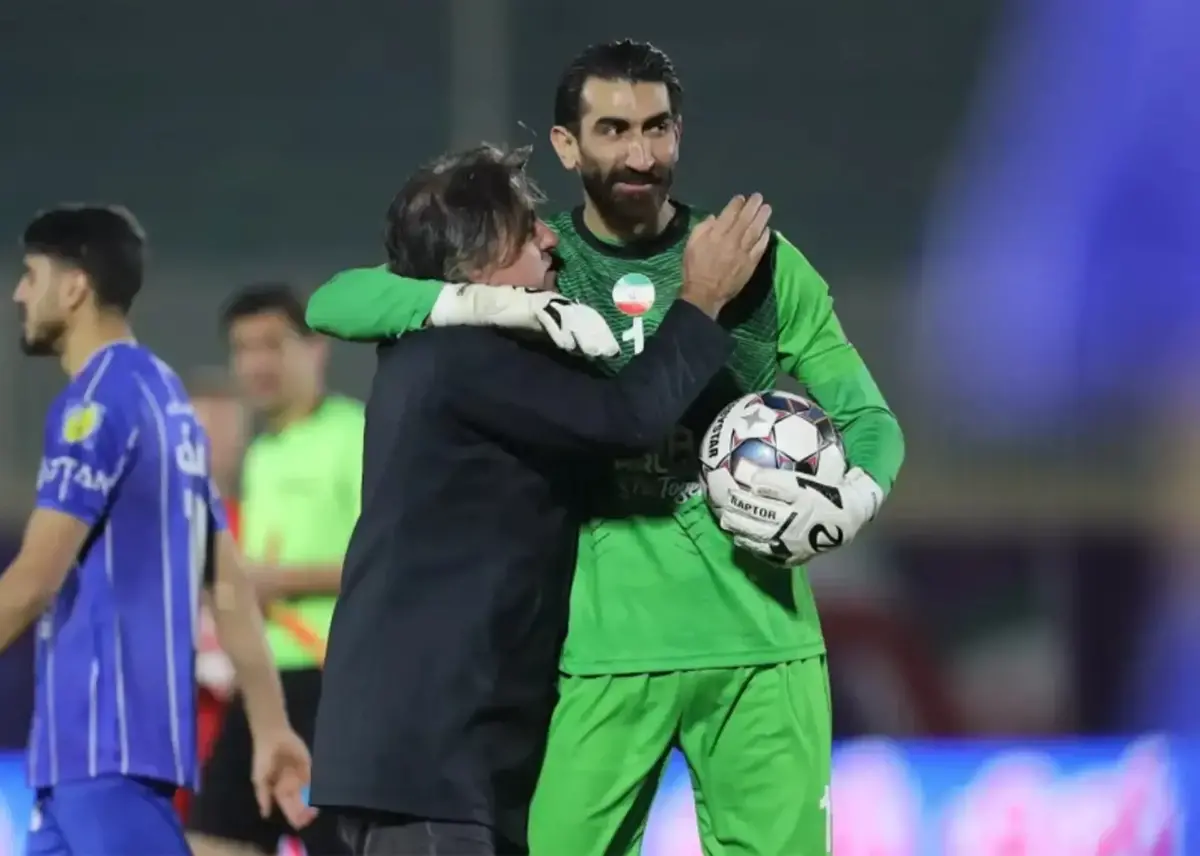 ببینید| حرکات باورنکردنی از ساپینتو و بیرانوند در یزد