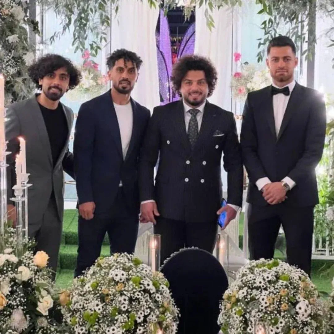 عکس| حضور پرسپولیسی‌ها در مراسم عروسی امید عالیشاه