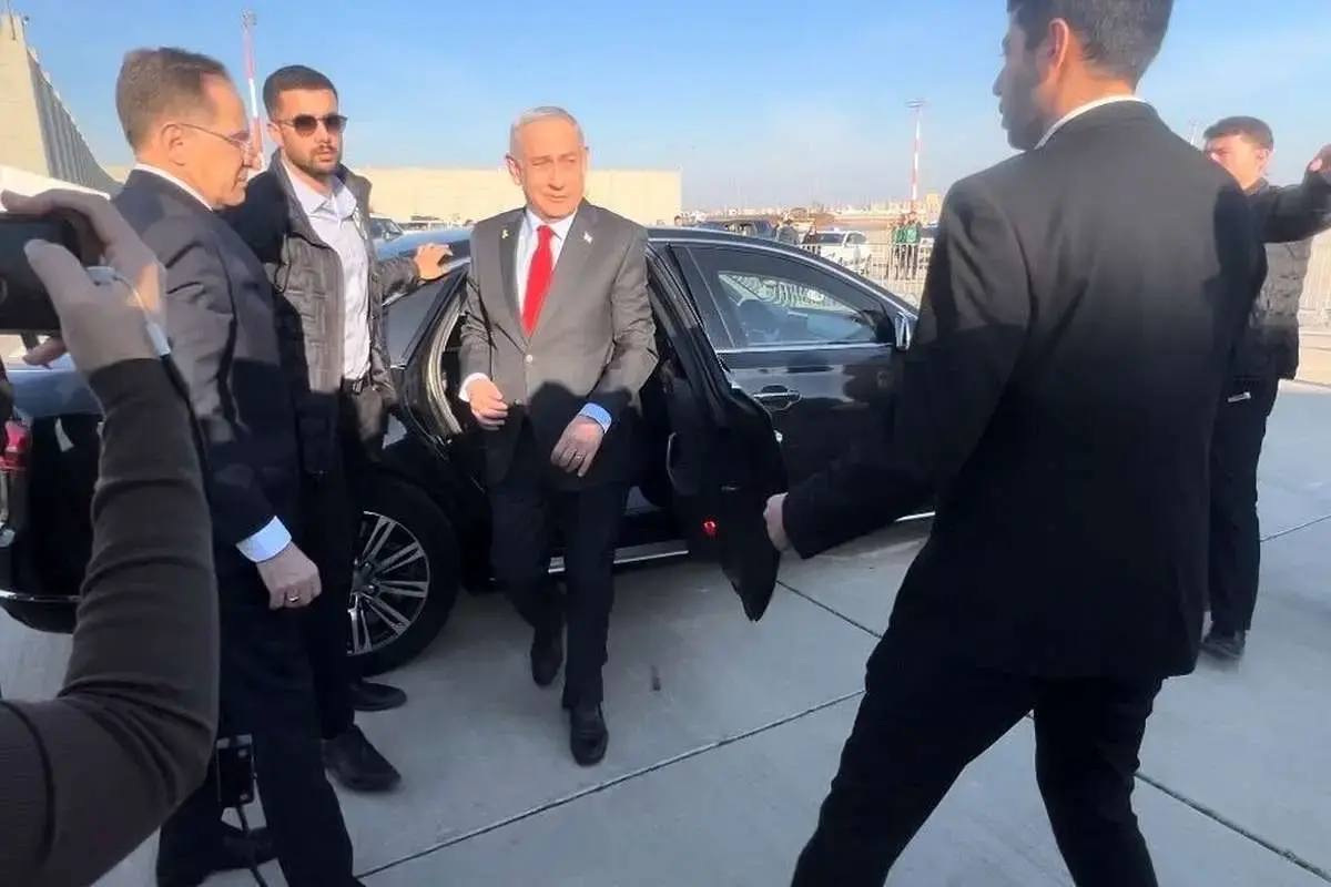 ببینید| اسکورت سنگین نتانیاهو با ۵۵ خودرو و موتور در آمریکا