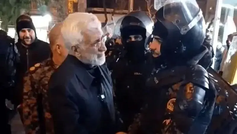 تصویری از سعید جلیلی در کنار ماموران یگان ویژه تهران سعید جلیلی