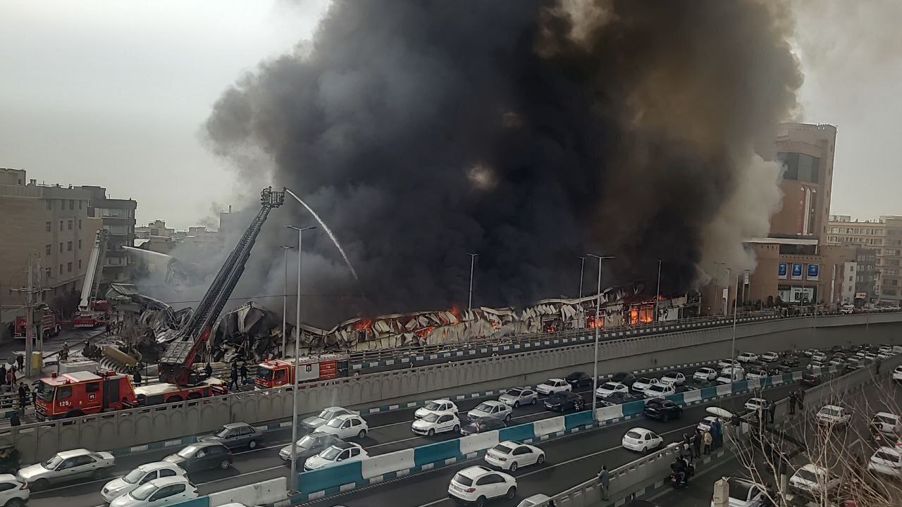 آتش‌سوزی بازارچه جنت‌آباد