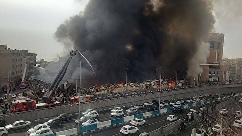 دستور عارف برای پیگیری فوری آتش‌سوزی بازارچه غرب تهران