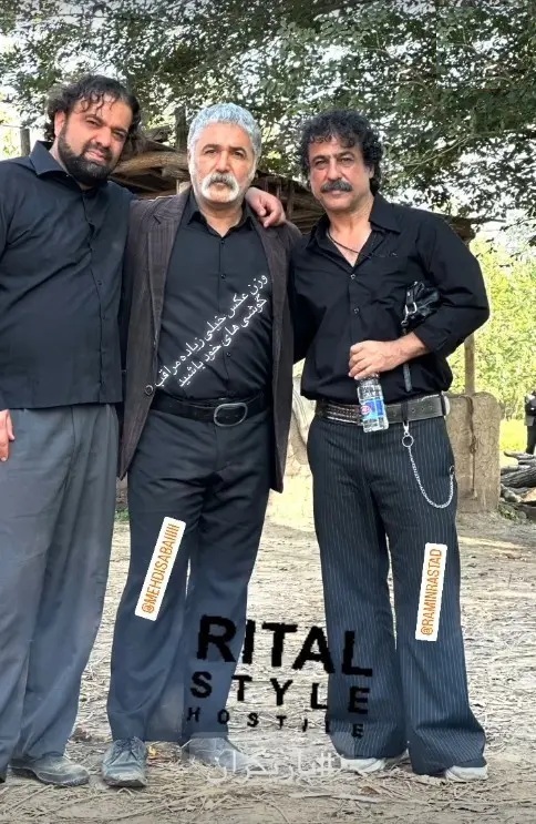 (عکس) سال ۱۴۰۲؛ غلام، ناصر و ایاز در پشت صحنه سریال سوجان