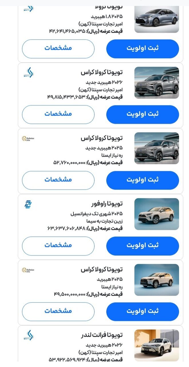 ثبت‌نام خودرو‌های وارداتی آغاز شد +جزئیات