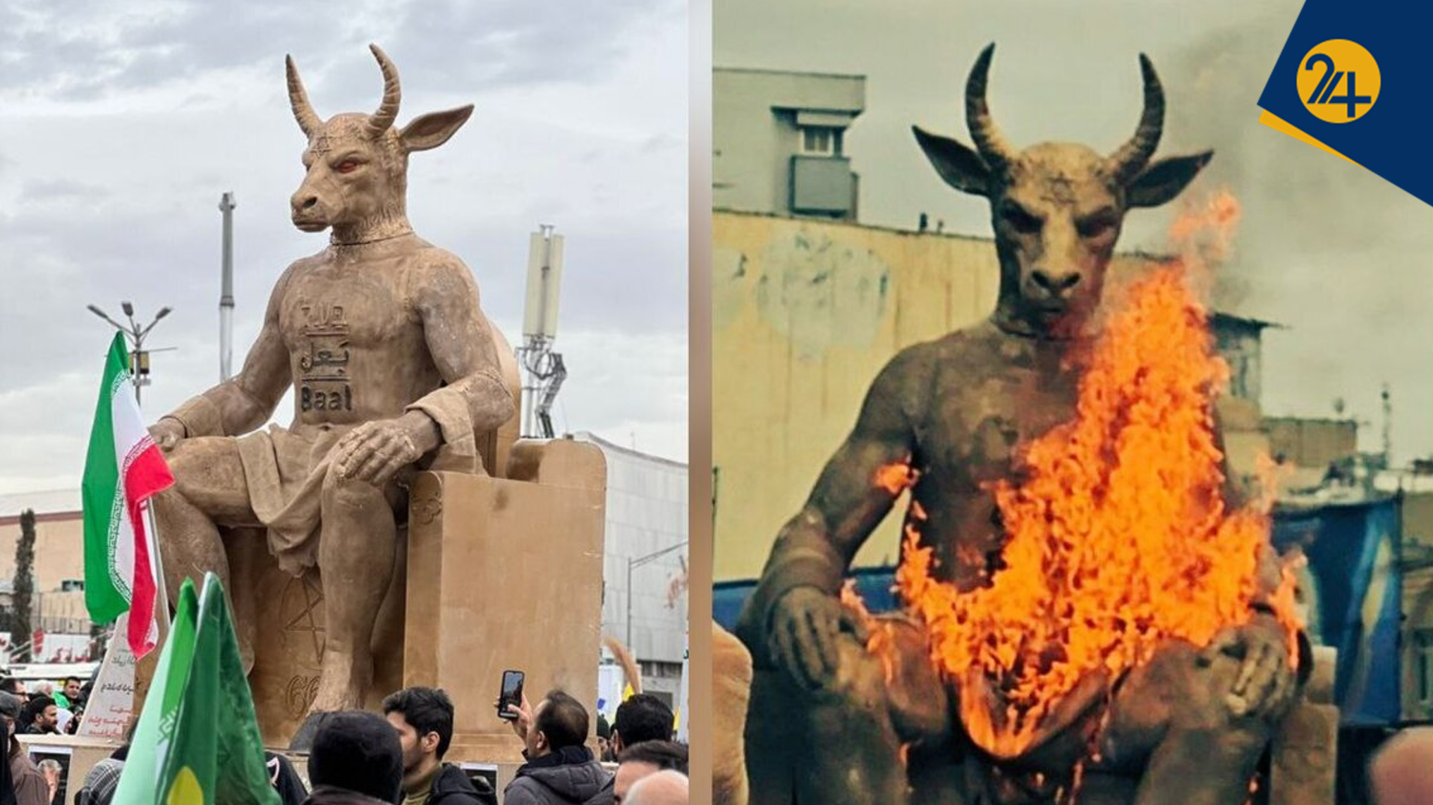 بعل، طلسم‌ اصولگرایان کف خیابان‌های تهران | چرا نمادهای منتسب به یهودیت در جریان‌های انقلابی تکرار می‌شود؟